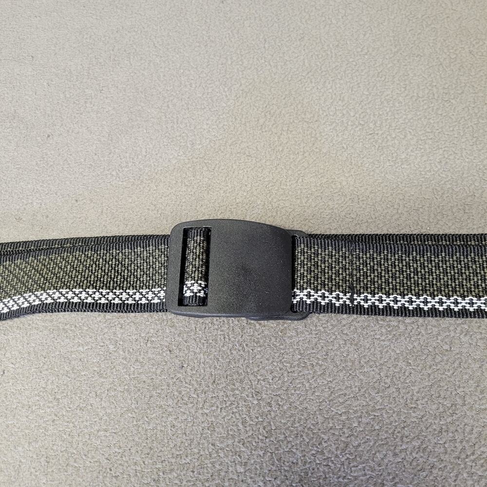 Military Webbed Belt Mens Black Green Diamond Pattern Snap Lock Buckle Adjustabl
